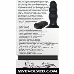 Evolved Novelties Evolved Kong Rechargeable Anal Plug - Black