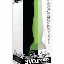 Evolved Novelties Evolved Luminous Anal Plug Large - Green