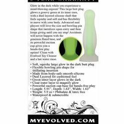 Evolved Novelties Evolved Luminous Anal Plug Large - Green