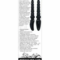 Evolved Novelties Anal Toys Evolved Magic Stick Beaded Vibrator - Black
