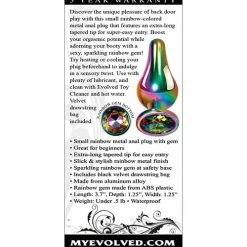 Evolved Novelties Anal Toys Evolved Rainbow Metal Plug
