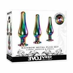 Evolved Novelties Evolved Rainbow Metal Plug Set