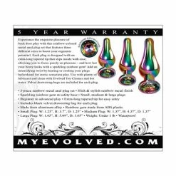 Evolved Novelties Evolved Rainbow Metal Plug Set