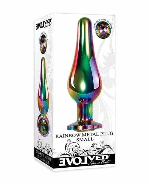Evolved Novelties Anal Toys Evolved Rainbow Metal Plug