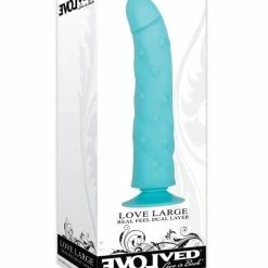 Evolved Novelties Evolved Love Large Dildo - Blue