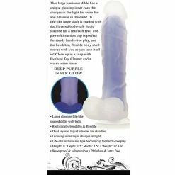 Evolved Novelties Dildos Evolved Luminous Dildo Non Vibrating - Purple