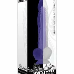 Evolved Novelties Evolved Luminous Dildo Stud Non Vibrating - Purple Dildos