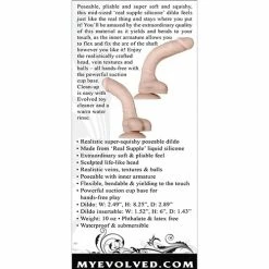 Evolved Novelties Dildos Evolved Real Supple Silicone Poseable 8.25
