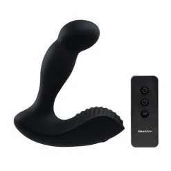 Adam & Eve Adam's Come Hither Prostate Massager W-remote - Black Anal Toys
