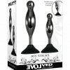 Evolved Novelties Anal Toys Evolved Joy Sticks 2 Pc Plug Set - Black-chrome