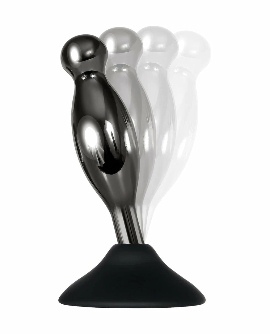 Evolved Novelties Anal Toys Evolved Joy Sticks 2 Pc Plug Set - Black-chrome