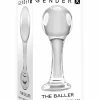 Anal Toys Gender X The Baller Glass Plug - Clear
