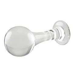 Anal Toys Gender X The Baller Glass Plug - Clear