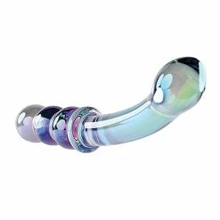 Dildos Gender X Lustrous Galaxy Wand Dual Ended Glass Massager - Green