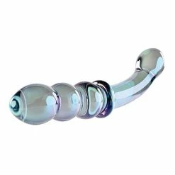 Dildos Gender X Lustrous Galaxy Wand Dual Ended Glass Massager - Green
