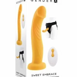 Gender X Sweet Embrace Dual Motor Strap On Vibe W-harness - Yellow