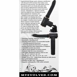 Evolved Novelties Evolved Too Hot To Handle Thrusting Machine - Black