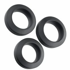 Adam & Eve Adam's 3 Pc Penis Ring Set - Black