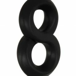 Adam & Eve Adam's Deluxe Penis Ring Sampler - Black-smoke Penis Toys