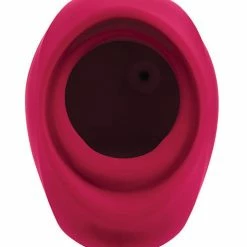 Gender X Body Kisses Vibrating Suction Massager - Red-black