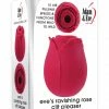 Vibrators Adam & Eve Eve's Ravishing Rose Clit Pleaser - Red