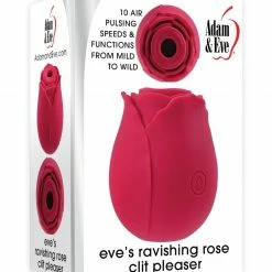 Vibrators Adam & Eve Eve's Ravishing Rose Clit Pleaser - Red