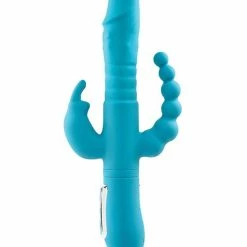 Adam & Eve Eve's Thrusting Triple Joy Rabbit - Teal