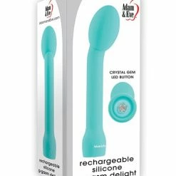 Vibrators Adam & Eve G-gasm Delight Rechargeable Silicone G Spot Vibe - Teal