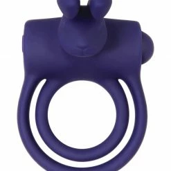 Adam & Eve's Silicone Remote Control Rabbit Ring - Purple Vibrators