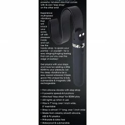 Vibrators Adam & Eve Spank Me Vibe - Black