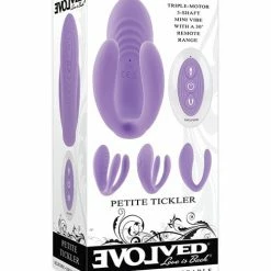 Evolved Novelties Evolved Petite Tickler Mini Vibe W-remote - Purple Vibrators