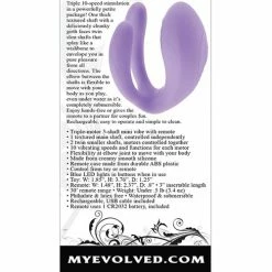 Evolved Novelties Evolved Petite Tickler Mini Vibe W-remote - Purple Vibrators