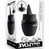 Evolved Novelties Vibrators Evolved Tongue Tied Flicking Massager - Black