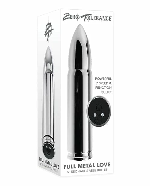 Zero Tolerance Full Metal Love Bullet - Chrome Vibrators