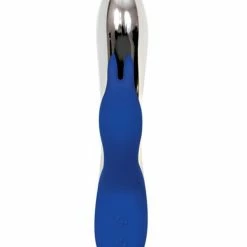 Evolved Novelties Evolved Bunny Bright Light Up Metallic Vibrator - Dark Blue