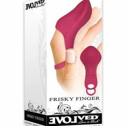 Evolved Novelties Evolved Frisky Finger Rechargeable Bullet - Burgundy Vibrators