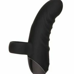 Evolved Novelties Evolved Hooked On You Curved Finger Vibrator - Black