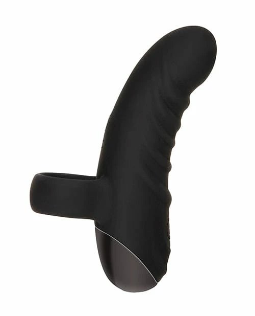 Evolved Novelties Evolved Hooked On You Curved Finger Vibrator - Black