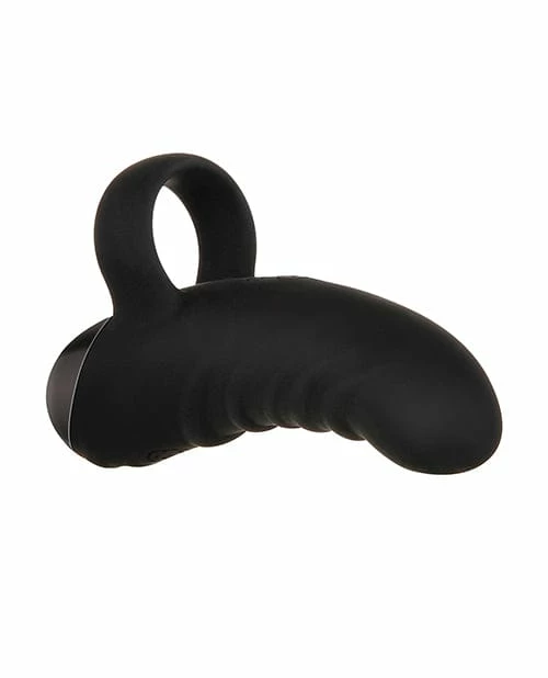 Evolved Novelties Evolved Hooked On You Curved Finger Vibrator - Black