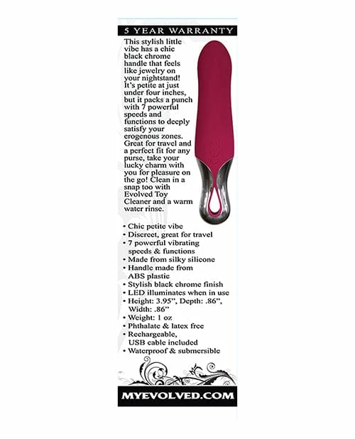 Evolved Novelties Vibrators Evolved Inferno Vibe - Burgundy