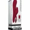Evolved Novelties Vibrators Evolved Inflatable Bunny Dual Stim Rechargeable - Burgundy