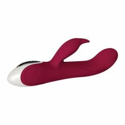 Evolved Novelties Vibrators Evolved Inflatable Bunny Dual Stim Rechargeable - Burgundy