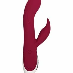 Evolved Novelties Vibrators Evolved Inflatable Bunny Dual Stim Rechargeable - Burgundy