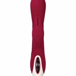 Evolved Novelties Vibrators Evolved Inflatable Bunny Dual Stim Rechargeable - Burgundy