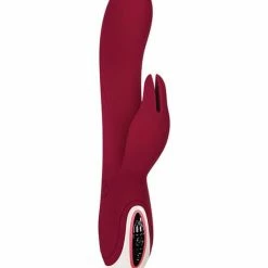 Evolved Novelties Vibrators Evolved Inflatable Bunny Dual Stim Rechargeable - Burgundy