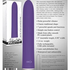 Evolved Novelties Vibrators Evolved Love Is Back Rechargeable Slim - Purple