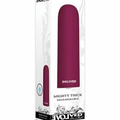 Evolved Novelties Evolved Mighty Thick Bullet - Burgundy Vibrators