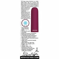 Evolved Novelties Evolved Mighty Thick Bullet - Burgundy Vibrators
