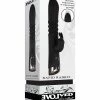 Evolved Novelties Vibrators Evolved Rapid Rabbit Thrusting Dual Vibe - Black