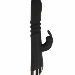 Evolved Novelties Vibrators Evolved Rapid Rabbit Thrusting Dual Vibe - Black